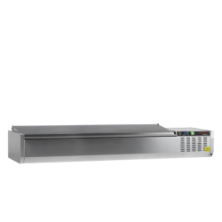 Witryna chłodnicza 8*GN1/3 GVC38-180 S/S