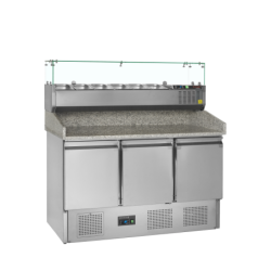 Stół do pizzy z nadstawką PT1365 + GVC33-140