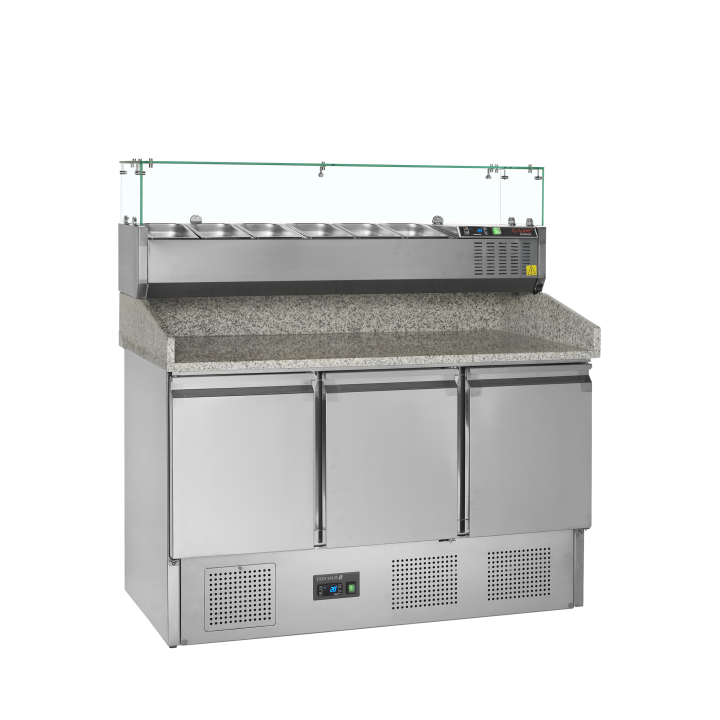 Stół do pizzy z nadstawką PT1365 + GVC33-140