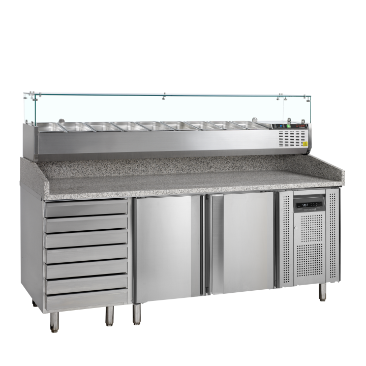 Stół do pizzy z nadstawką PT1310 + GVC38-200