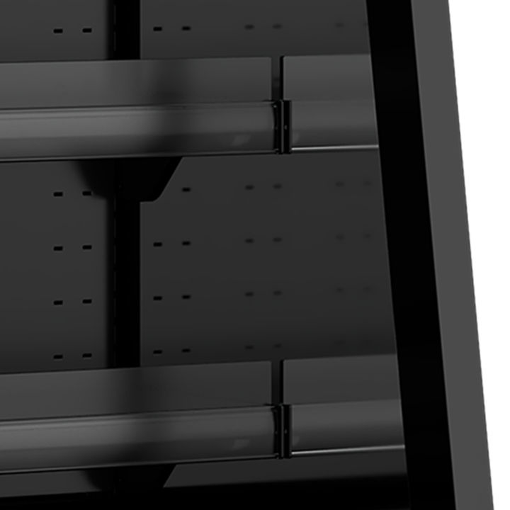 Supermarketowy regał chłodniczy Galaxy+ GPL10FGD Black