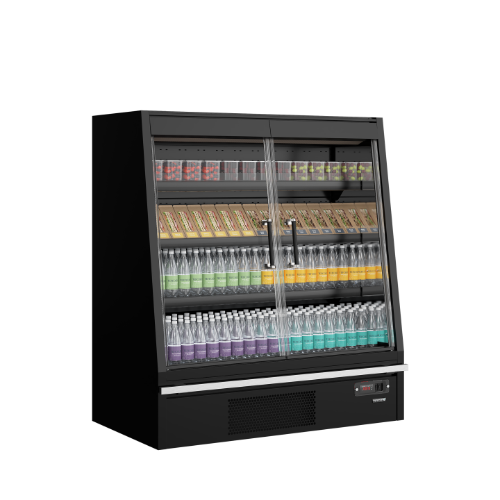 Supermarketowy regał chłodniczy Galaxy+ GPL14FGD Black