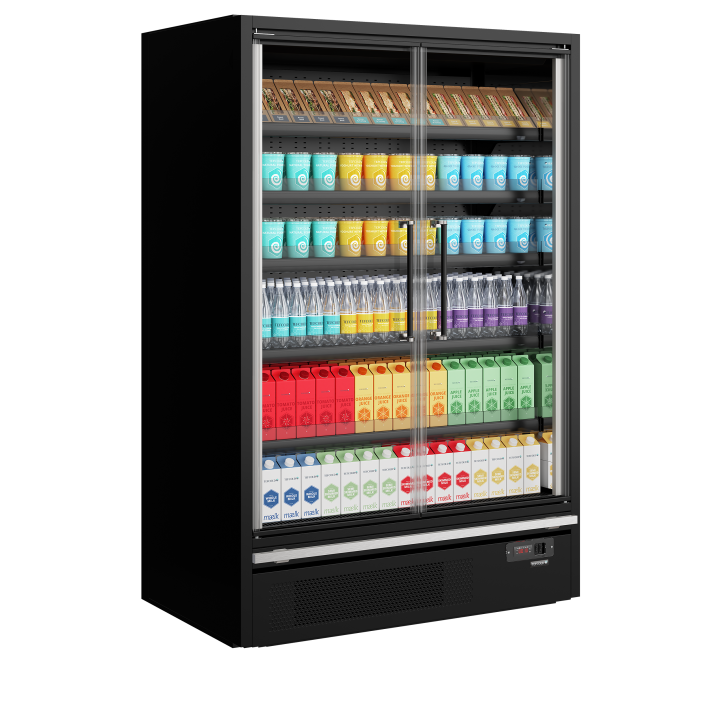 Supermarketowy regał chłodniczy Galaxy+ GP14FGD Maxi Black