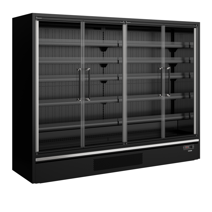 Supermarketowy regał chłodniczy Galaxy+ GP26FGD Maxi Black