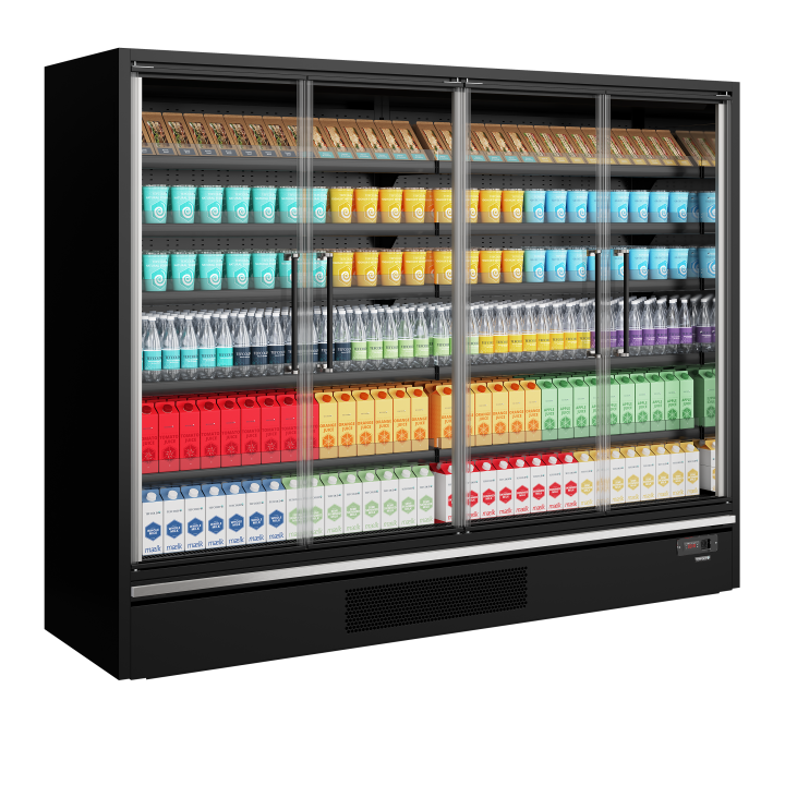 Supermarketowy regał chłodniczy Galaxy+ GP26FGD Maxi Black