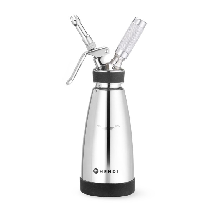 Termo syfon do ciepłych i zimnych sosów, HENDI, 0,5L, ⌀95x(H)275mm