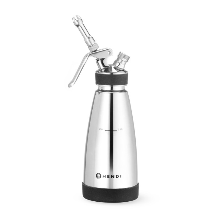 Termo syfon do ciepłych i zimnych sosów, HENDI, 0,5L, ⌀95x(H)275mm