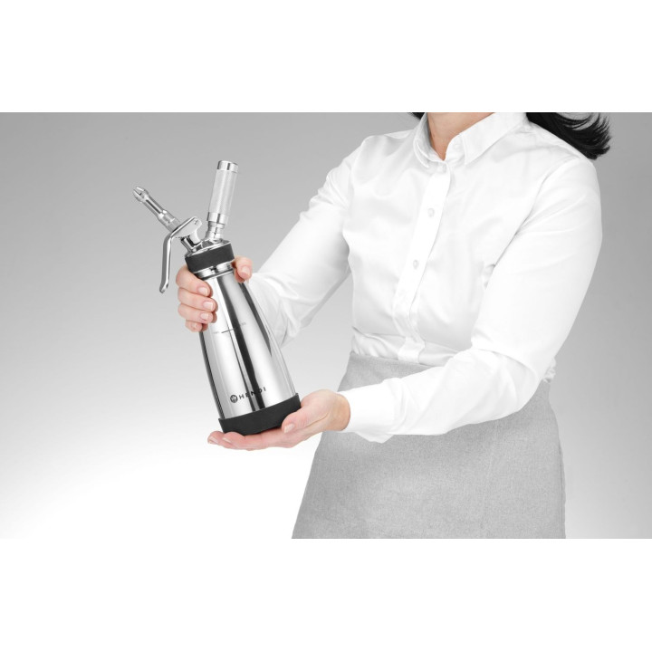 Termo syfon do ciepłych i zimnych sosów, HENDI, 0,5L, ⌀95x(H)275mm