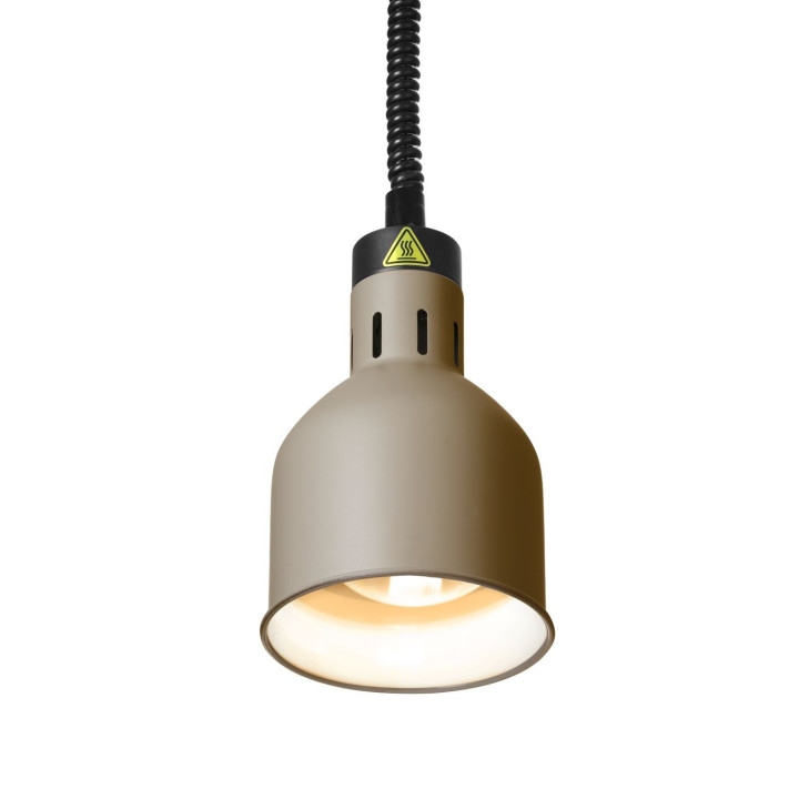 Lampa do podgrzewania potraw wisząca, cylindryczna, HENDI, beżowy, 230V/250W, ⌀175x(H)250mm