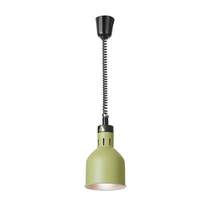 Lampa do podgrzewania potraw wisząca, cylindryczna, HENDI, zielony, 230V/250W, ⌀175x(H)250mm