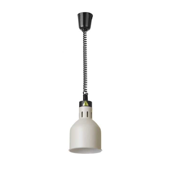 Lampa do podgrzewania potraw wisząca, cylindryczna, HENDI, biały, 230V/250W, ⌀175x(H)250mm