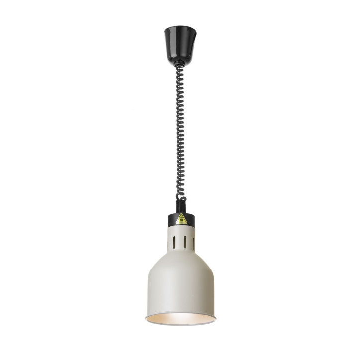 Lampa do podgrzewania potraw wisząca, cylindryczna, HENDI, biały, 230V/250W, ⌀175x(H)250mm