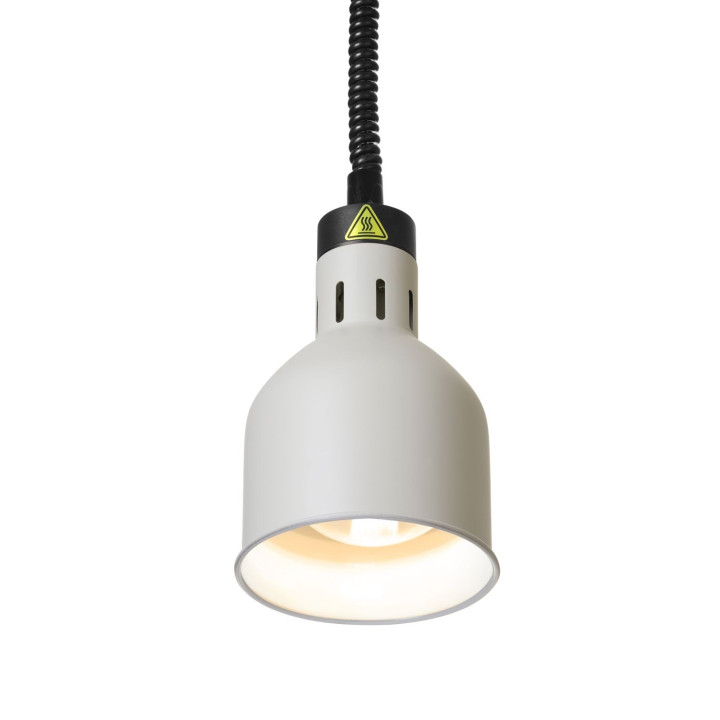 Lampa do podgrzewania potraw wisząca, cylindryczna, HENDI, biały, 230V/250W, ⌀175x(H)250mm