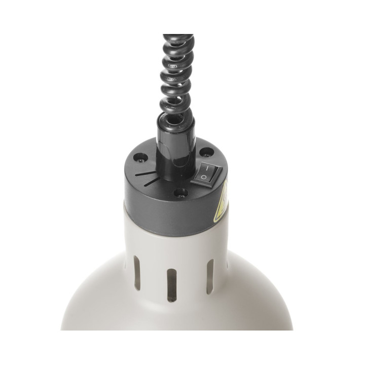Lampa do podgrzewania potraw wisząca, cylindryczna, HENDI, biały, 230V/250W, ⌀175x(H)250mm