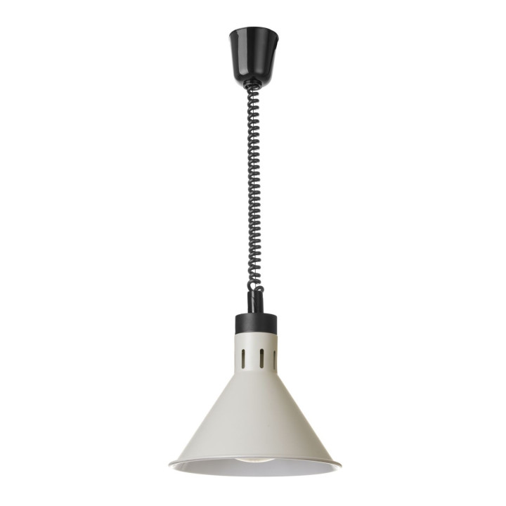 Lampa do podgrzewania potraw wisząca, stożkowa, HENDI, biały, 230V/250W, ⌀275x(H)250mm