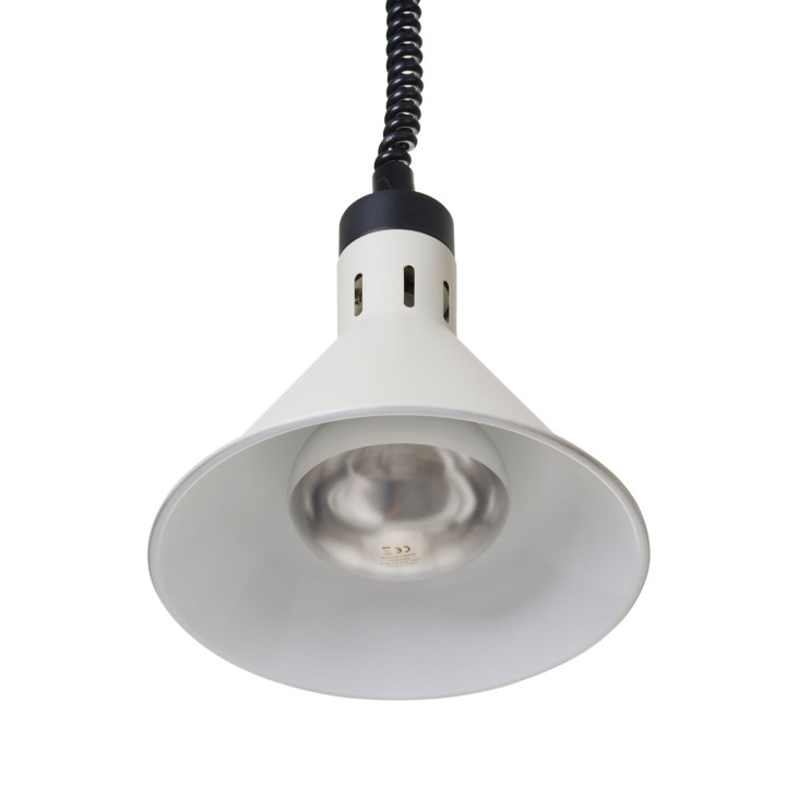 Lampa do podgrzewania potraw wisząca, stożkowa, HENDI, biały, 230V/250W, ⌀275x(H)250mm