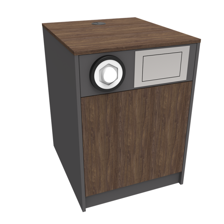 Szafka FRESCO z dozownikiem kubków i zrzutem na śmieci