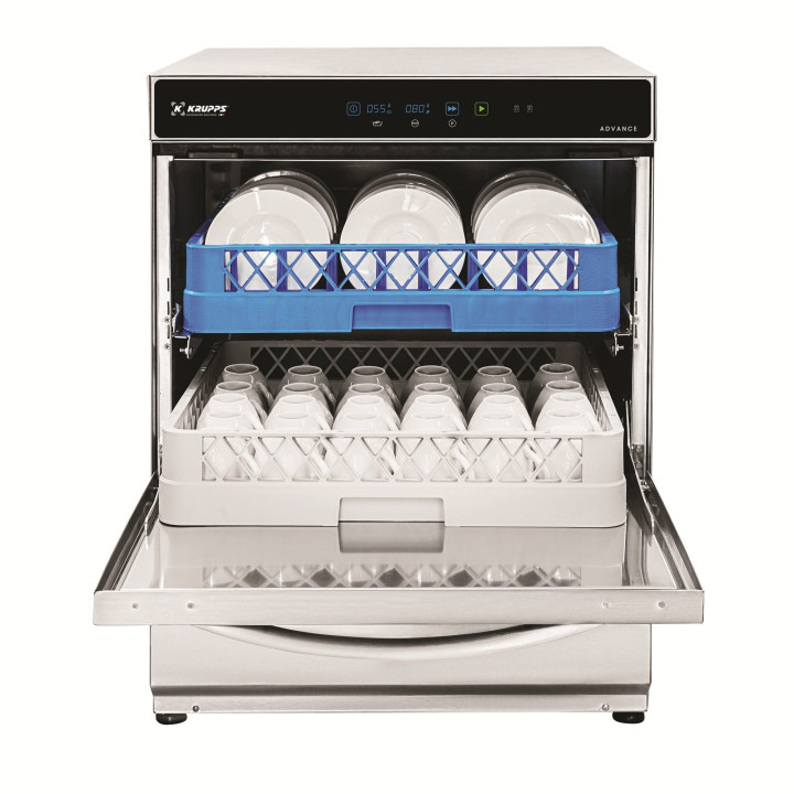 Zmywarka do szkła i talerzy | system podwójnych koszy 500x500 | 400V | KRUPPS CUBE LINE C537TE | panel elektroniczny Advance