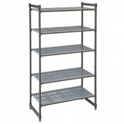 Regał magazynowy Camshelving Basics Plus z kompozytu z 4 wentylowanymi półkami, Cambro, 915x460x(H)1830mm