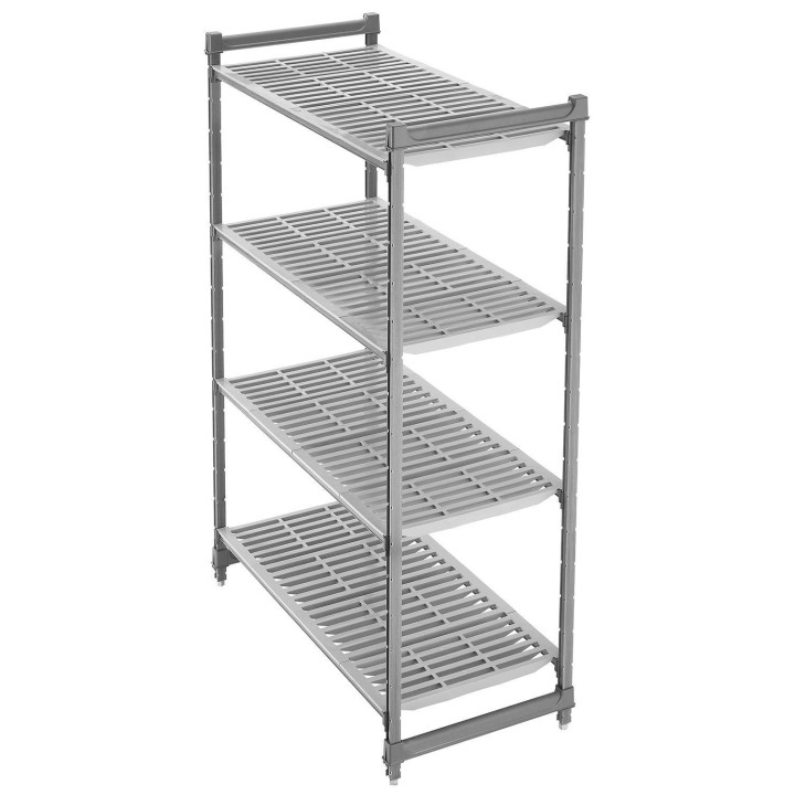 Regał magazynowy Camshelving Basics Plus z kompozytu z 4 wentylowanymi półkami, Cambro, 915x460x(H)1830mm