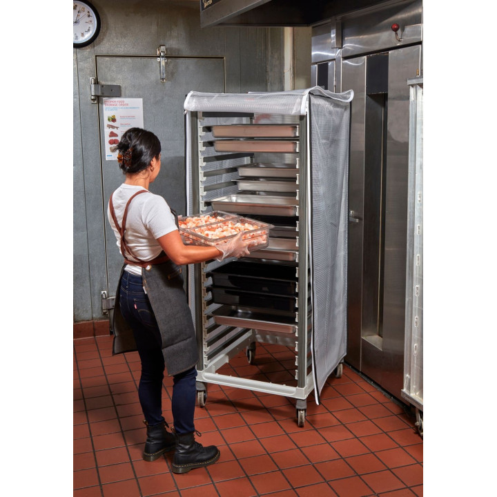 Wózek Camshelving do transportu pojemników, 18 × GN 2/1, Cambro, 835x645x(H)171mm