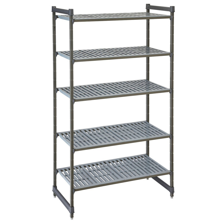 Regał magazynowy Camshelving Basics Plus z kompozytu z 4 wentylowanymi półkami, Cambro, 915x540x(H)1830mm