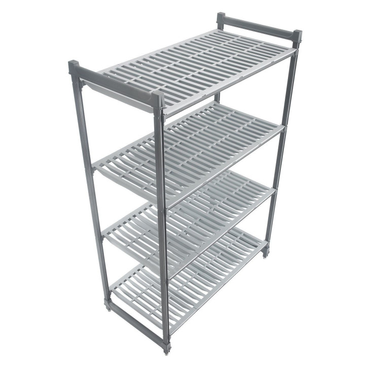 Regał magazynowy Camshelving Basics Plus z kompozytu z 4 wentylowanymi półkami, Cambro, 915x540x(H)1830mm