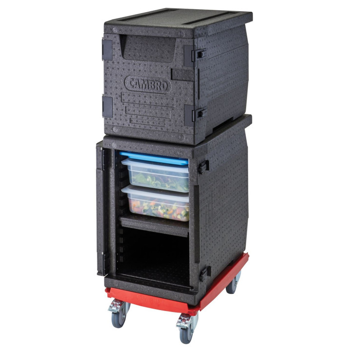 Pojemnik termoizolacyjny Cam GoBox ładowany od przodu, GN 1/1, 86 l, Cambro, GN 1/1, 86L, czarny, 640x440x(H)625mm