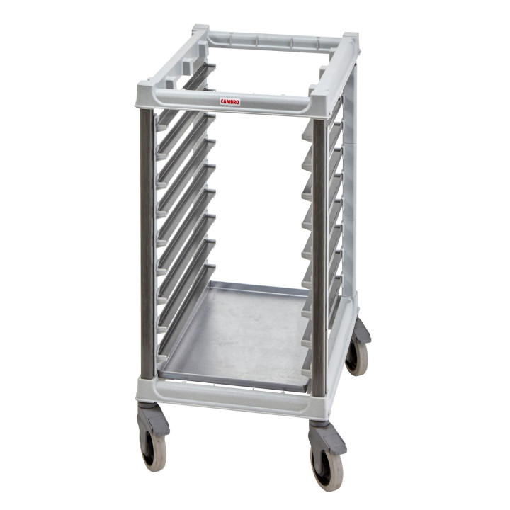 Wózek Camshelving do transportu pojemników, 9 × 600×400, Cambro, 516x783x(H)101mm