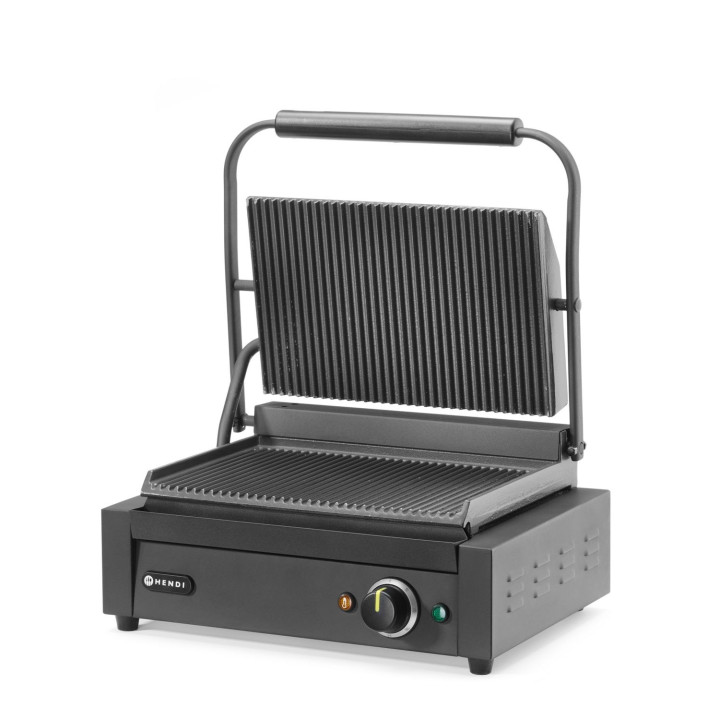 Grill kontaktowy rylowany , HENDI, 230V/2200W, 430x375x(H)216mm