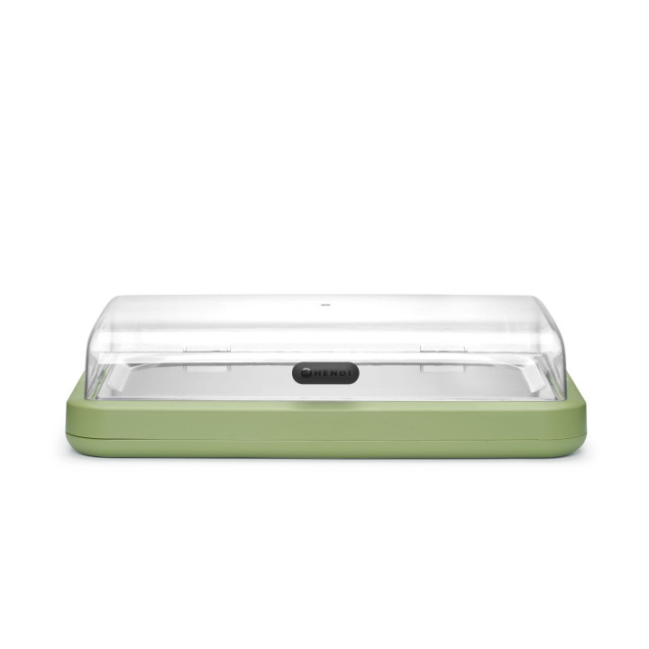 Witrynka chłodząca UNIQ, HENDI, designed by Robert Bronwasser, GN 1/1, zielony, 593x389x(H)147mm, Prostokątny
