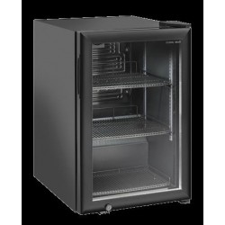 Chłodziarka na napoje Coolhead 1 drzwiowa z drzwiami szklanymi czarna 432x496x672 Wariant podstawowy