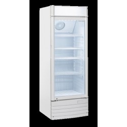 Chłodziarka na napoje Coolhead 1 drzwiowa z drzwiami szklanymi panel reklamowy 525x555x1635 Wariant podstawowy