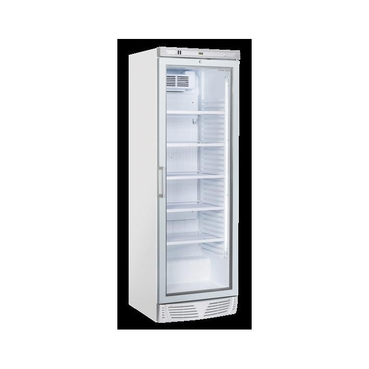 Chłodziarka na napoje Coolhead 1 drzwiowa z drzwiami szklanymi biała 595x670x1830 Wariant podstawowy