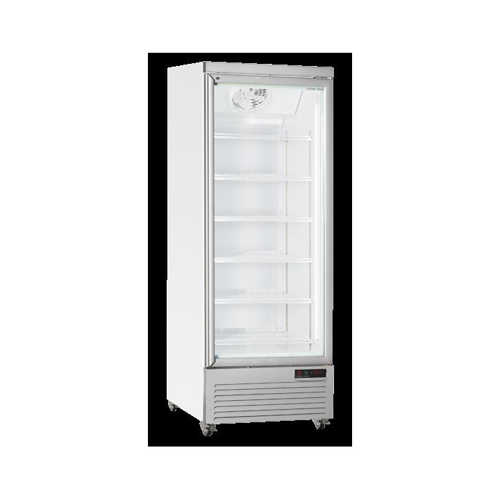 Chłodziarka na napoje Coolhead 1 drzwiowa z drzwiami szklanymi biała 750x740x2040 Wariant podstawowy