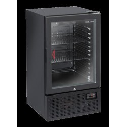 Chłodziarka na napoje Coolhead 1 drzwiowa z drzwiami szklanymi czarna 488x506x840 Wariant podstawowy