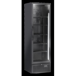 Chłodziarka na napoje Coolhead 1 drzwiowa z drzwiami szklanymi dzielonymi czarna 595x680x2018 Wariant podstawowy