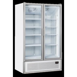 Chłodziarka na napoje Coolhead 2 drzwiowa z drzwiami szklanymi biała 1200x791x2035 Wariant podstawowy