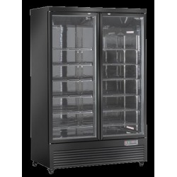 Chłodziarka na napoje Coolhead 2 drzwiowa z drzwiami szklanymi czarna 1253x740x2040 Wariant podstawowy