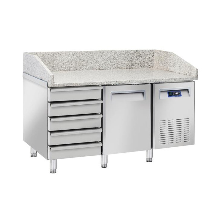 Stół chłodniczy do pizzy Coolhead 1 drzwiowy + 5 szuflad Stół chłodniczy do pizzy Coolhead 1 drzwiowy + 5 szuflad