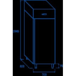 Szafa chłodnicza Coolhead 1 drzwiowa 600l Wariant podstawowy