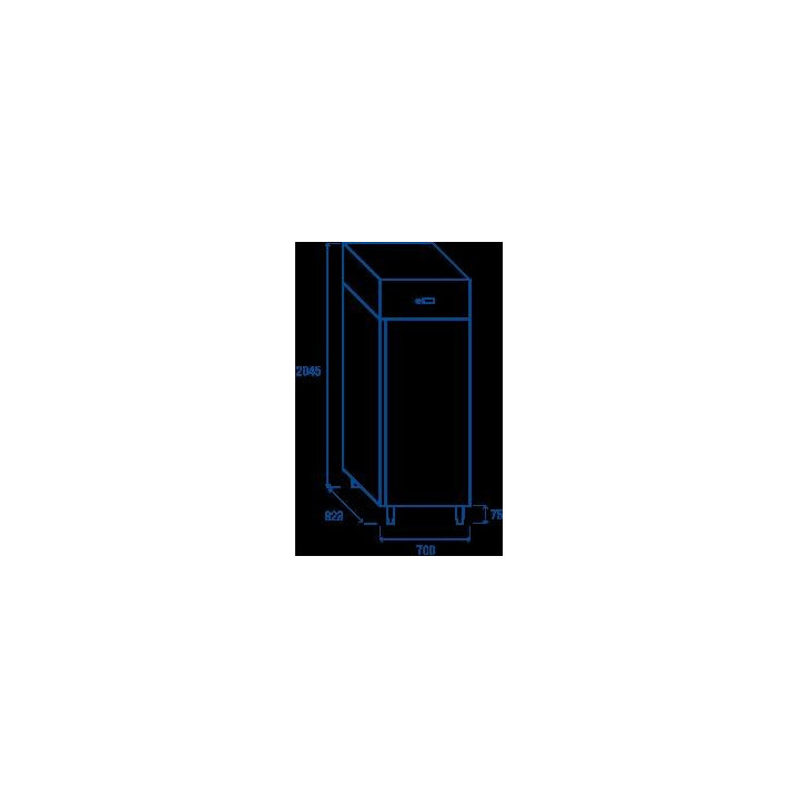 Szafa chłodnicza Coolhead 1 drzwiowa 600l Wariant podstawowy