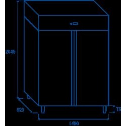 Szafa chłodnicza Coolhead 2 drzwiowa 1300l Wariant podstawowy