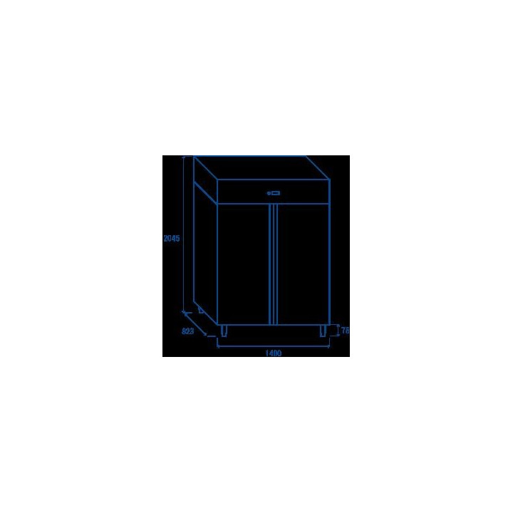 Szafa chłodnicza Coolhead 2 drzwiowa 1300l Wariant podstawowy