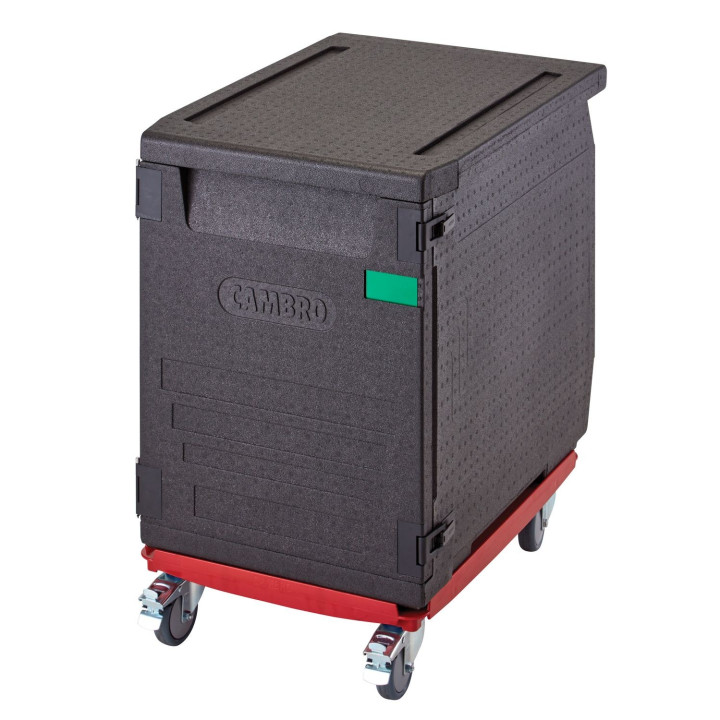 Pojemnik termoizolacyjny Cam GoBox ładowany od przodu, na pojemniki 600x400 mm, bez prowadnic, Cambro, 155 l, bez prowadnic, 155