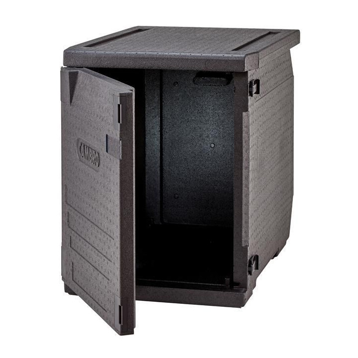 Pojemnik termoizolacyjny Cam GoBox ładowany od przodu, na pojemniki 600x400 mm, bez prowadnic, Cambro, 155 l, bez prowadnic, 155