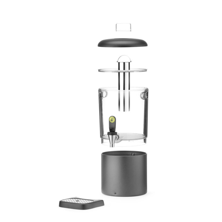 Dyspenser do soków, 4 l UNIQ, HENDI, designed by Robert Bronwasser, 4L, czarny, 315x211x(H)431mm