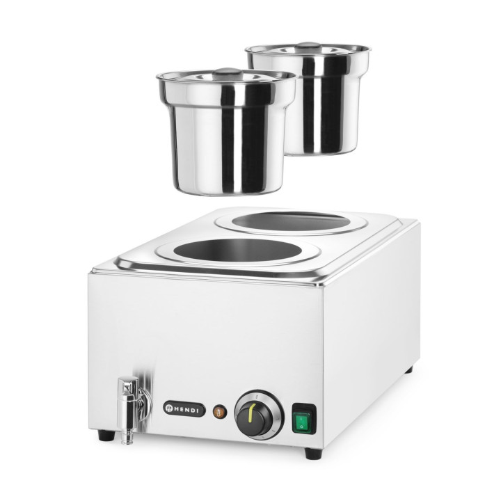 Zestaw: Bemar HENDI Ranger + 2x pojemnik 4L z pokrywką, HENDI, 8L, 220-240V/1000W, 604x332x(H)315mm