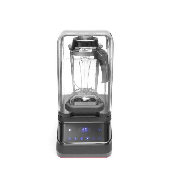 Cyfrowy blender barmański z obudową wyciszającą i kielichem BPA-free, HENDI, 230V/1680W, 250x300x(H)546mm