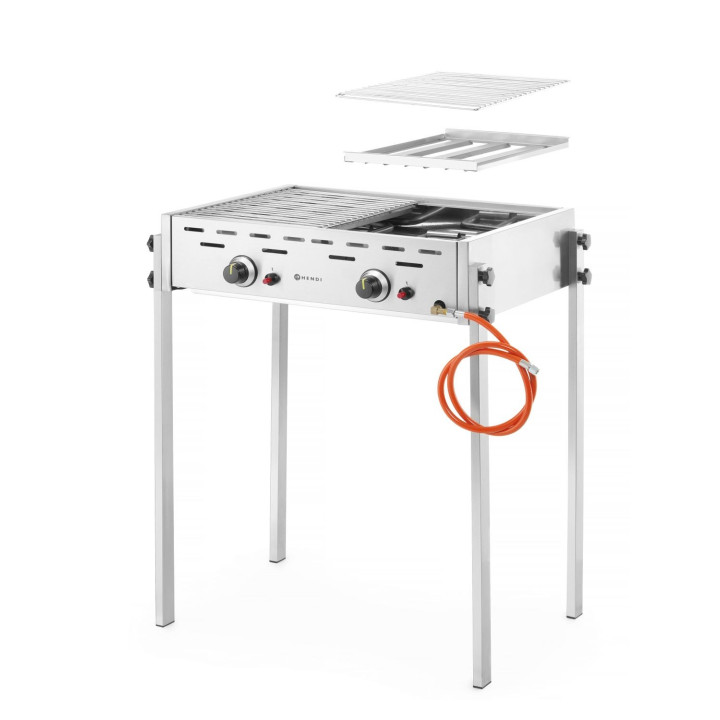 Roast-Master Pro Grill gazowy, HENDI, 11,6kW, 790x560x(H)900mm
